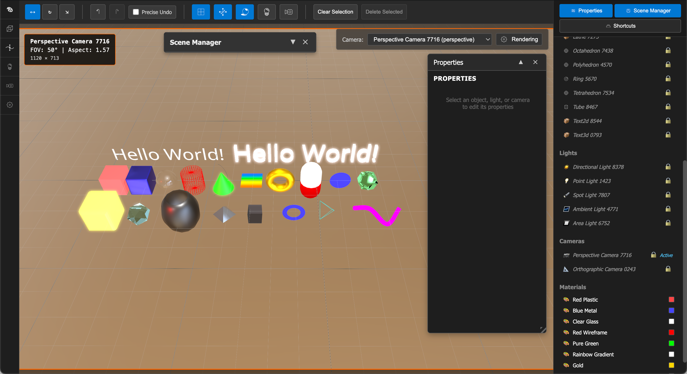 Render Settings Interface