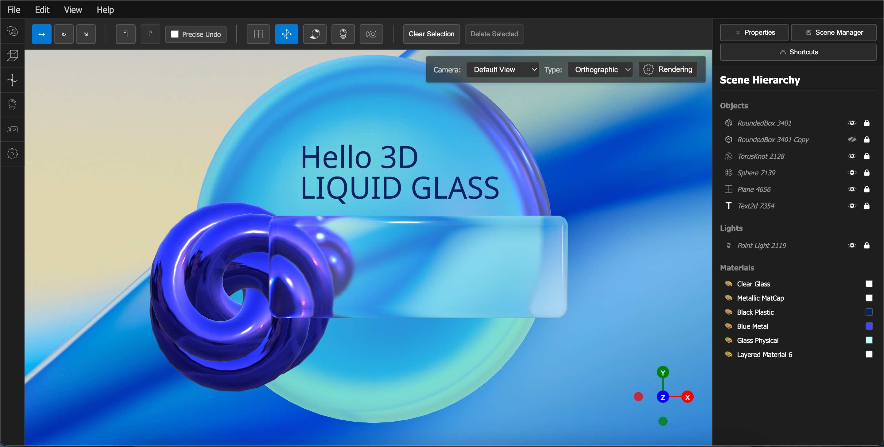 Render Settings Interface